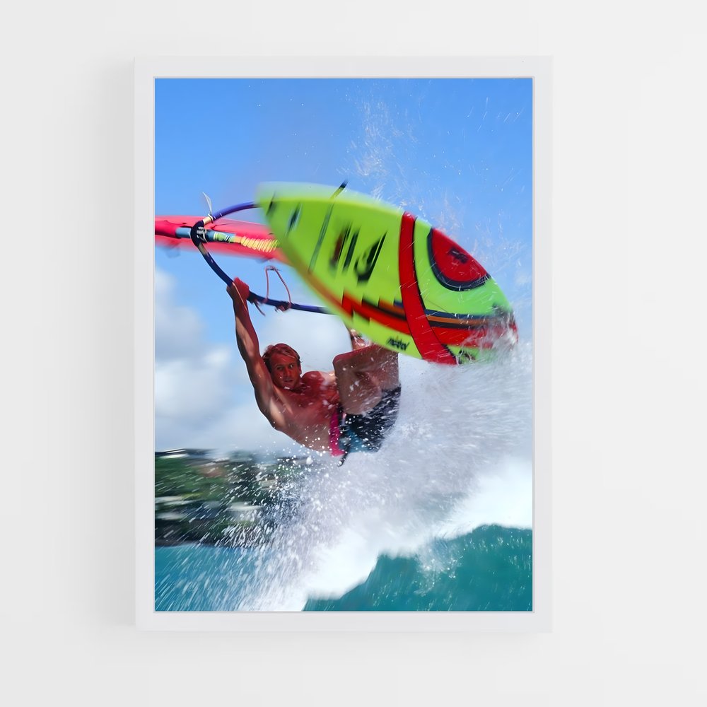 Poster Robby naish surfeurs – affiche Planche à voile (vue 3)